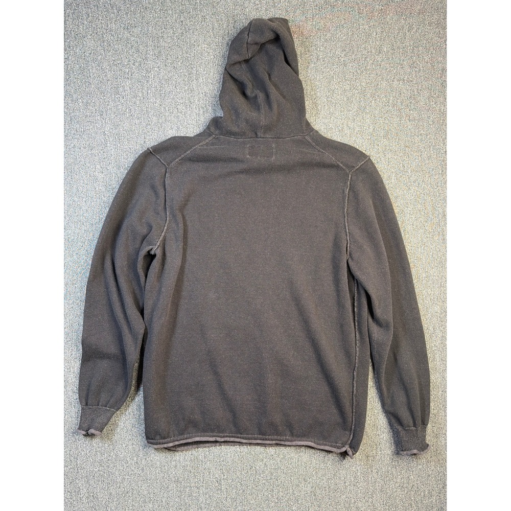 The Normal Brand Mens XL Charcoal Gray Cotton Knit Pullover Hoodie Sweatshirt - Picture 4 of 7